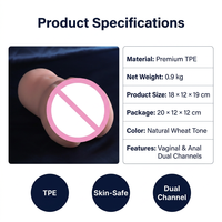 Masturbateur masculin réaliste 2LB OEM en TPE, emballage discret, option de logo personnalisé
