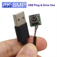 Webcam Mini USB 4K 8MP 5MP 1080P avec mise au point automatique, caméra vidéo IMX179 Full HD pour ordinateur portable, webcam 4K, micro webcam USB