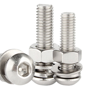 10 Sets/Bag 304 Stainless Steel Metric Hex <b>Socket</b> Button Head Grade A2-70 Standard Thread Screw & Nut Set M2-M6 - Product Image 3