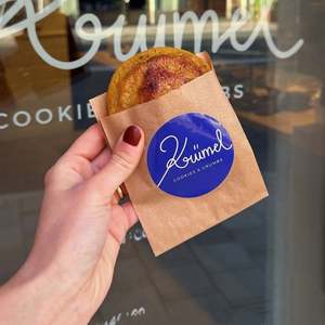 Sac en papier kraft anti-graisse personnalisé avec logo, 12*12, 15*15, pour la pâtisserie, les biscuits, le pain, les aliments de boulangerie, emballage alimentaire - Product Image 4