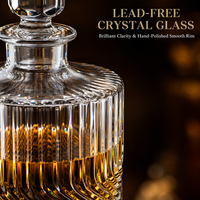 Ensemble de carafe à whisky en verre de 300 ml avec 2 verres à whisky, ensemble de carafe à liqueur en cristal pour bourbon et scotch, logo personnalisé