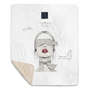 Coperta in sherpa love AMOREBELL - Product Image 1