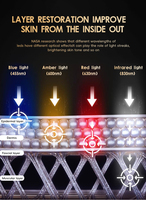 Masque facial LED professionnel Saidi 510K en silicone pour photothérapie, lumière rouge, OEM JDM, portable, lumière rouge, NIR, bleue, ambre