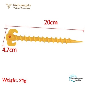 Ground Nails Plastic <b>Tent</b> Pegs 20cm Heavy Duty Beach <b>Tent</b> Pegs for Camping <b>Canopy</b> and Tarp - Product Image 2