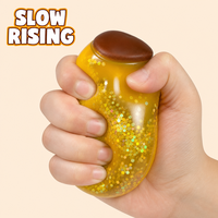 Jouet Squishy réaliste en forme de pudding, ultra doux en TPR, pudding au caramel, jouet anti-stress pour enfants et adultes