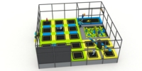 Minitrampolín de ejercicio para niños, cama de seguridad con Red, Fitness comercial