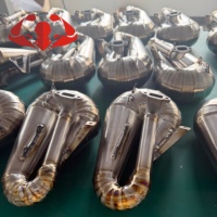 Tuyau d'échappement en titane soudé à la main pour paramoteur, silencieux de moteur léger pour parapente, OEM ODM disponible