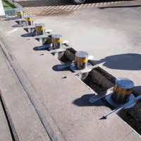 Poteaux de sécurité hydrauliques en acier anti-terrorisme, barrières de stationnement, bloqueurs de voie, télécommandés