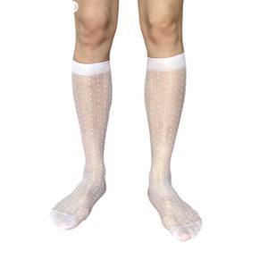 Kimoto Senova <span class=keywords><strong>à</strong></span> <span class=keywords><strong>pois</strong></span> uni Ultra-mince plat Transparent blanc hommes affaires Western formel Long Tube <span class=keywords><strong>bas</strong></span> - Product Image 5