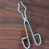 High-Temperature Stainless Steel Crucible Tongs Long Metal Smelting Tool for Lab Instruments & Equipment
