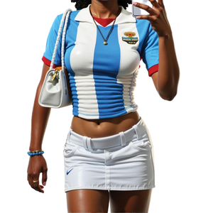Camisetas Personalizadas de Fútbol, Estilo Retro Vintage, de Poliéster, con Bordado y Sublimación, de Manga Corta para Club - Product Image 6