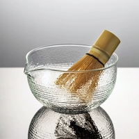 Bol à thé et support en porcelaine faits à la main ensemble de bols japonais Chawan en gros bol à Matcha en céramique avec support
