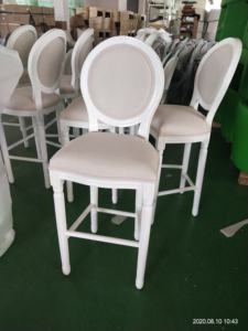 <span class=keywords><strong>Fauteuil</strong></span> de salle à manger <span class=keywords><strong>Louis</strong></span> <span class=keywords><strong>XV</strong></span> en bois et tissu, style campagnard américain blanc - Product Image 4