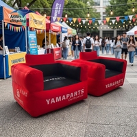 Canapé gonflable personnalisé avec logo imprimé, chaise longue pour voiture, sport, école, camping, promotion, festival, événement