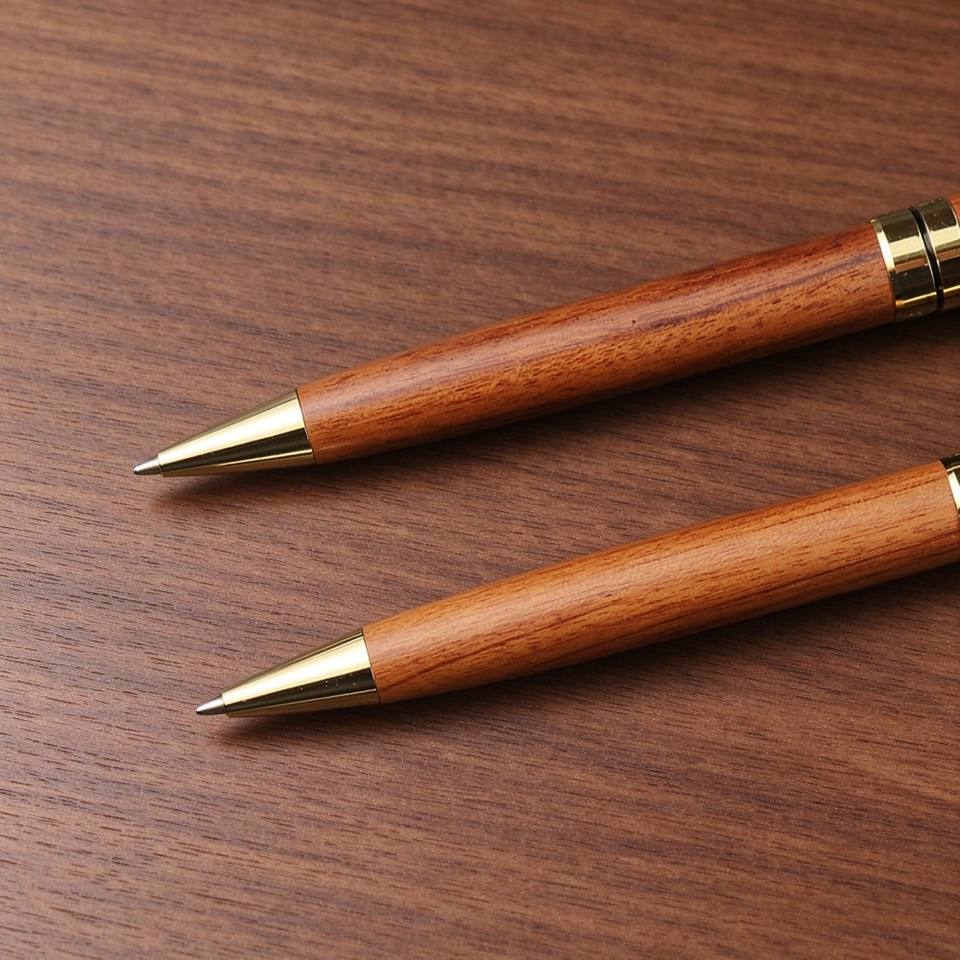 Sample Signagure Custom Logo Advertising Promotional Gift Pen Sour Branch Wood Clip ...