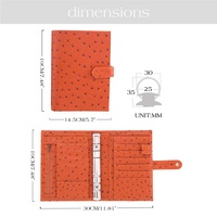 Planificateur de classeur en cuir A6 à 6 anneaux sur Etsy Ins et FB TK Organisateur de cahier de budget avec ensemble de stylos pour Journal d'argent