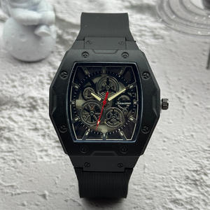 Nouvelle tendance de la mode transfrontalière montre d'affaires pour hommes guerrier noir cristal de saphir à quartz creux 43mm acier inoxydable Seiko - Product Image 2