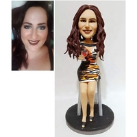 Figurine de bobbletête personnalisée, cadeau pour petite amie, saint-valentin, anniversaire, sur vos Photos
