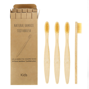 Emballage personnalisé <span class=keywords><strong>Brosse</strong></span> à dents pour enfants en bambou biologique avec poignée et poils doux pour un usage domestique - Product Image 1