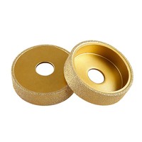Disque de mise en forme de diamant de qualité supérieure Meule rainurée plate à usage sec pour le polissage des bords de carreaux de céramique