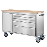 Armoire à outils d'atelier en acier robuste avec tiroirs, revêtement en poudre, OEM pour établi de garage