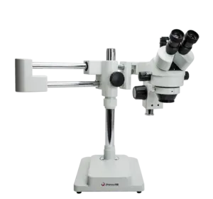フェニックス9.7インチディスプレイスクリーン180x三眼ダブルブームスタンドステレオズーム顕微鏡