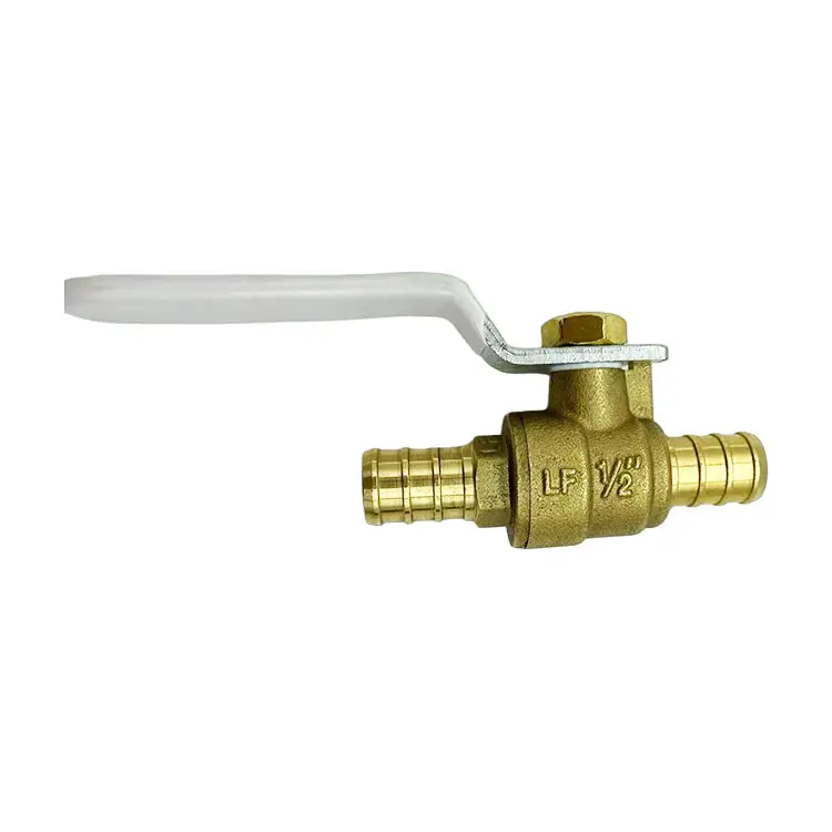 Màu xanh lá cây van Chất lượng cao 3/4 inch giả mạo chì miễn phí Brass pex Ball valve với vòi phun