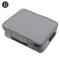 Boîte de rangement de documents antichoc, sac de rangement de documents à plusieurs couches, boîte de finition avec serrure pour certificat de grand nombre