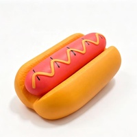 Jouet Squishy Géant Hot Dog 2-en-1 Détachable, Jouet Sensoriel Alimentaire Anti-Stress, Cadeau de Fête pour Enfants et Adultes