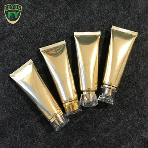 Fuyun Cosmetische Buis Goud Cosmetische Handcrème Buis Plastic Oogcrème Zachte Buizen Aluminium Luxe Guangzhou Milieuvriendelijk Kl408