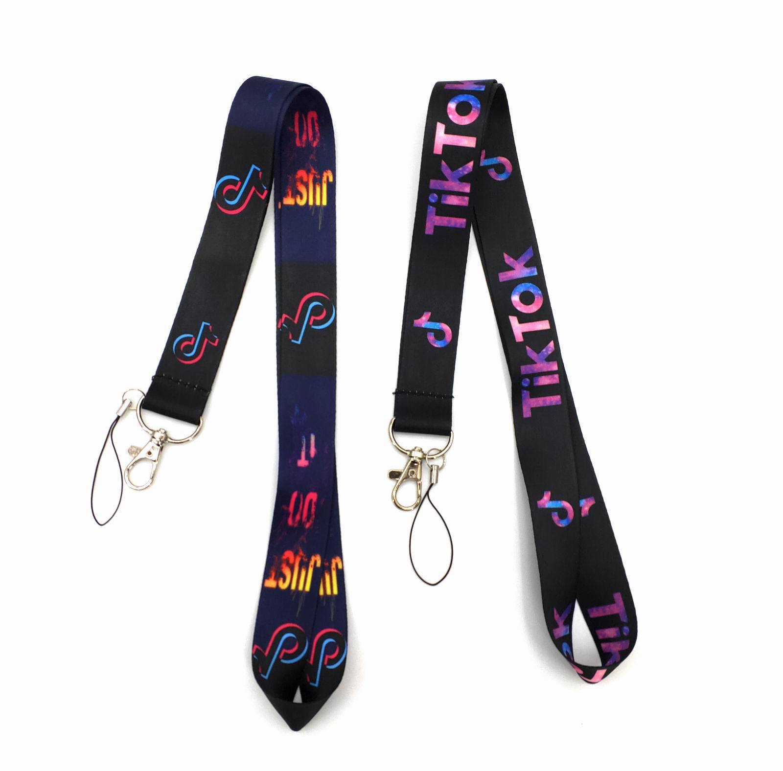 Fashion Cool Hot Sale Tik Tok Lanyards Wholesale Portable Phone Card Accessories Anti-Lost Lanyard Promotional Gift Lanyards