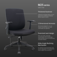 Chaise de bureau exécutive en tissu pour projet de bureau aux Philippines avec vérin à gaz de classe 3, dossier haut, chaise de bureau ergonomique, sillas de oficina