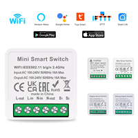 Bingoelec Smart Mobile APP Contrôle Tuya WiFi Zigbee Mini Module de commutateur Module de commutateur d'éclairage électrique