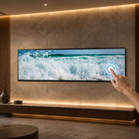 Monitor de Señalización Digital Comercial de Escritorio con Pantalla LCD Ultra Ancha Táctil de 37 Pulgadas, OEM ODM