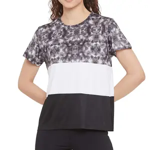 Großhandel Mode Frauen Dame Pure Color Stain Seide Plus Size O-Ausschnitt Kurzarm Tops Simple Smooth Causal T-Shirt