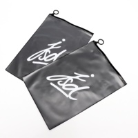Bolsa de Embalaje de Lujo Negra para Extensiones de Cabello, Bolsas Personalizadas para Pelucas, Bolsa con Cierre para Paquetes de Cabello