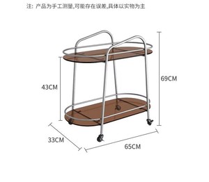 Table basse en verre <span class=keywords><strong>à</strong></span> <span class=keywords><strong>roulettes</strong></span> de style nordique, luxe moderne, petite table d'appoint pour canapé, étagère de rangement pour salon, mobilier de maison - Product Image 4