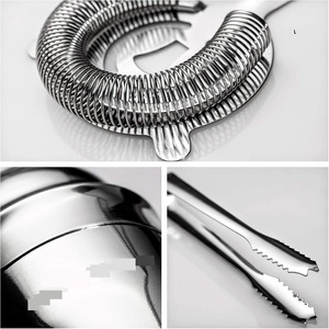 Wuyi Camol Fabrik 8-teiliges Edelstahl-Barwerkzeug-Set Stilvoller Bambusständer Cocktail-Rührer Martini-Shaker für Hochzeits-Barausstattung - Product Image 4