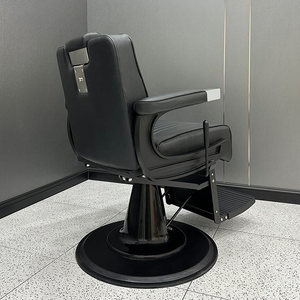 Sillón de Barbería Reclinable HT 2026 para Hombres, Mueble de Salón con Función de Masaje, Material de Cuero para Barbería y Taller - Product Image 2