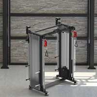 Máquina cruzada de cable de doble polea, juego de entrenamiento integral para pierna, espalda, pecho, Fitness, equipo de máquina Smith multifunción