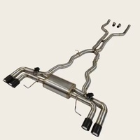 Système d'échappement sport en acier inoxydable poli miroir de 1,5 mm d'épaisseur pour DZ M5 M550 M550i G30 N63 4.4T, avec downpipe et X-pipe, garantie 3 ans