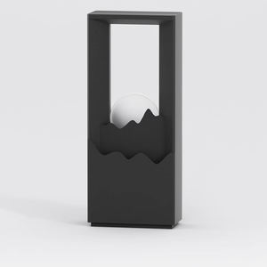 נירוסטה חדשה בסגנון סיני + pc חומר מדשאה שמש אורות ip65 מנורות גן עמיד למים - Product Image 6