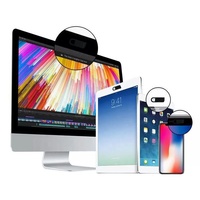 Cache-caméra de téléphone portable et webcam en plastique ABS, nouveau modèle 2026, avec logo personnalisé, couvercle coulissant pour la confidentialité, noir