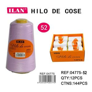 Filo da Cucito Ilan 40S/2 Colore 52 Viola Chiaro Confezione da 12 Pezzi in Scatola - Product Image 3