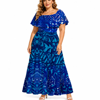 Robes Hawaïennes Superposées Style Gâteau pour Femmes, Vêtements Féminins de Plage, Design Cadeau Mode en Gros, Inspirés de la Samoa et de la Polynésie
