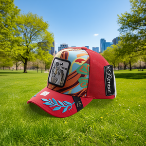 Gorra Trucker Bonnie con Bordado de Animales, Tela de Malla, 6 Paneles, Unisex, Estilo Urbano, Casual, Primavera Verano, 58-63 cm - Product Image 2