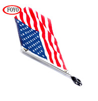Foyo ajustable de acero inoxidable montaje carril barco púlpito personal (7/8 " - 1") Marina barco yate poste de la bandera