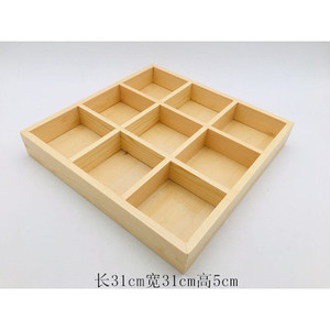 ถาดเสิร์ฟไม้ไผ่สั่งทำพิเศษ ขนาด 31x11x6.5 ซม. แบบสองหรือสามช่อง รูปทรงสี่เหลี่ยมผืนผ้า สำหรับชา หม้อไฟ ขนมปัง แก้วไวน์ - Product Image 5