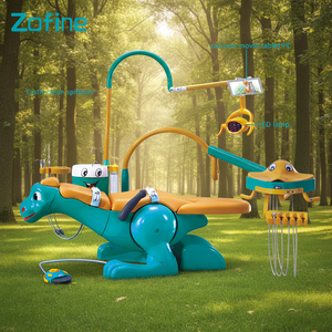 Z19B Zofine Tandheelkundige Apparatuur Cartoon Stijl Medisch Goedkoop Kinder Tandartsstoel Pediatrische Tandartsstoel - Product Image 6