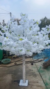 <span class=keywords><strong>Arbre</strong></span> de fleurs de cerisier artificiel décoration de mariage en plein air décoration d'hôtel peut être personnalisé blanc cerisier artificiel - Product Image 3